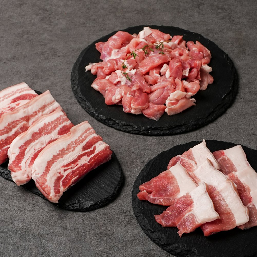 화순 재래토종흑돼지 찌개용 500g